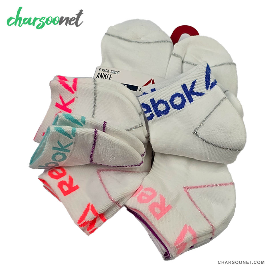 پک شش جفتی جوراب دخترانه ریباک سایز 35 تا 40