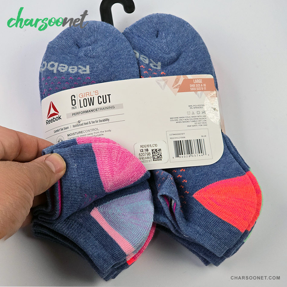 پک شش جفتی جوراب زنانه ریباک سایز 35 تا 40