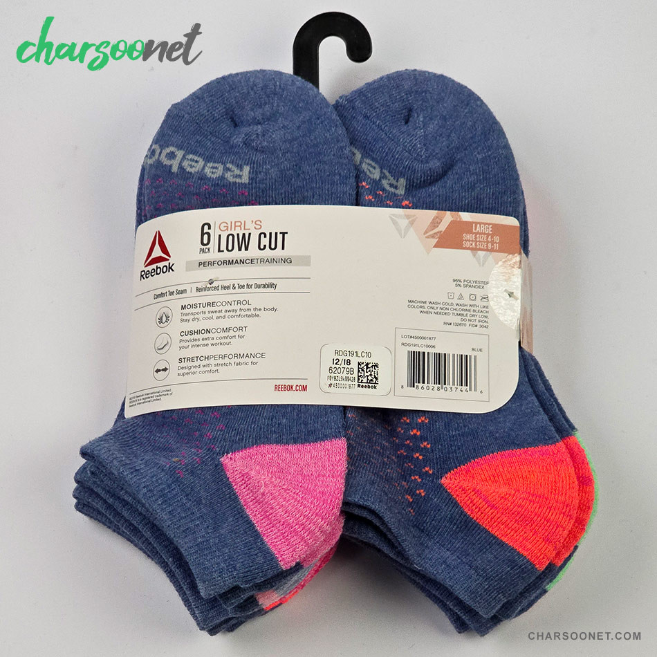 پک شش جفتی جوراب زنانه ریباک سایز 35 تا 40