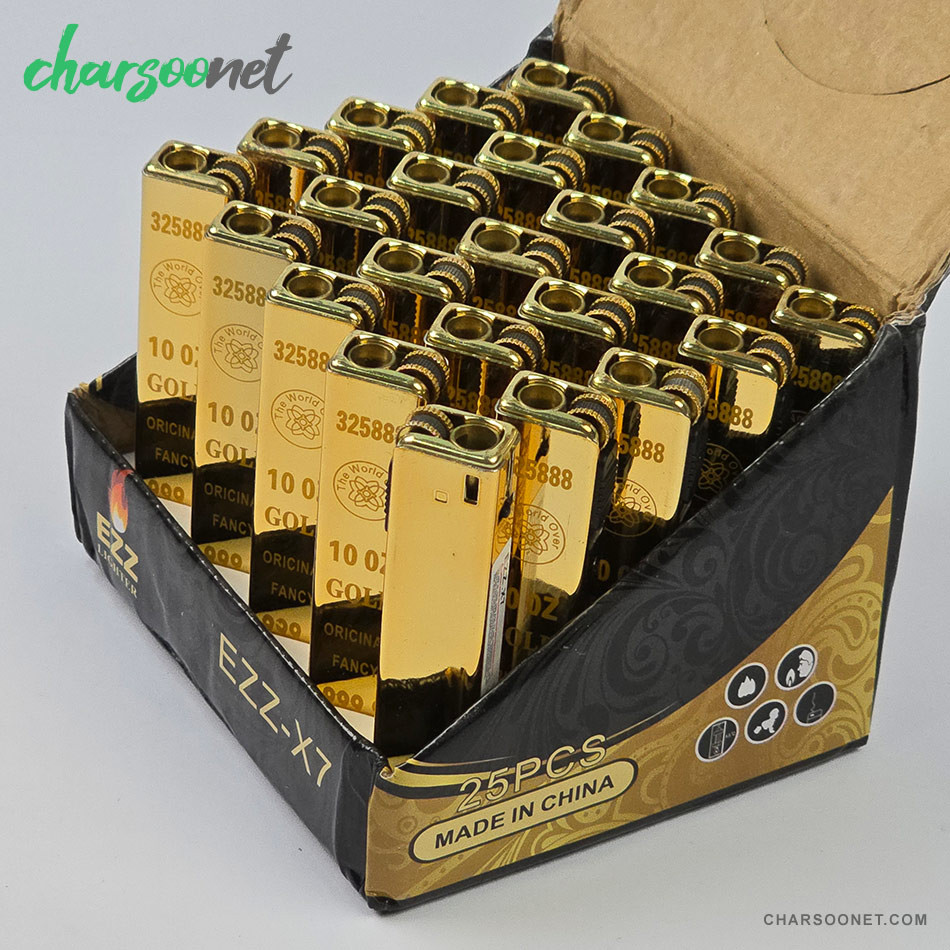 فندک جیبی سنگی طرح شمش طلا