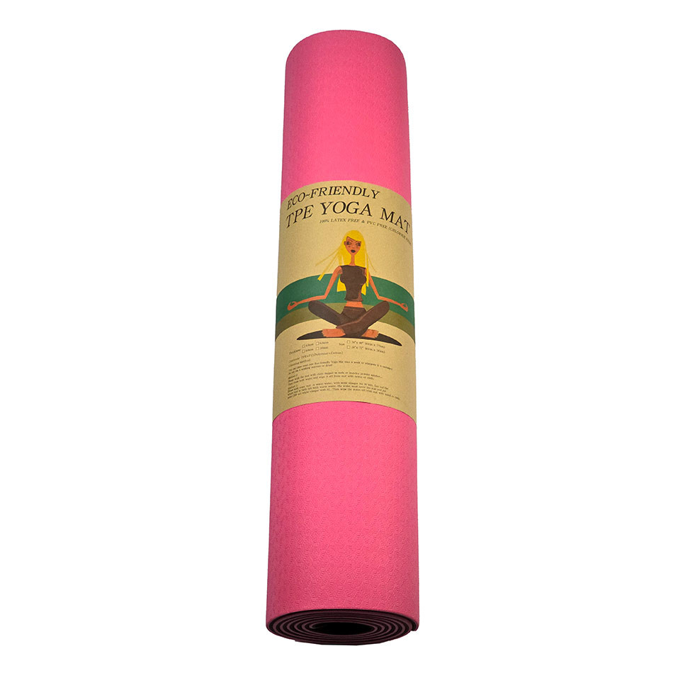 مت یوگا ۶میلی متری دورنگ TPE