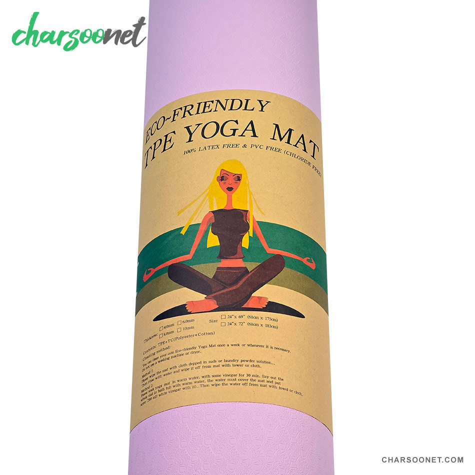 مت یوگا ۶میلی متری TPE دورنگ