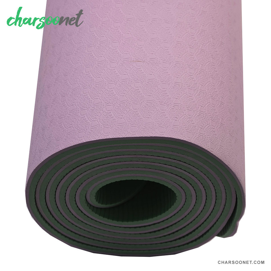 مت یوگا ۶میلی متری TPE دورنگ
