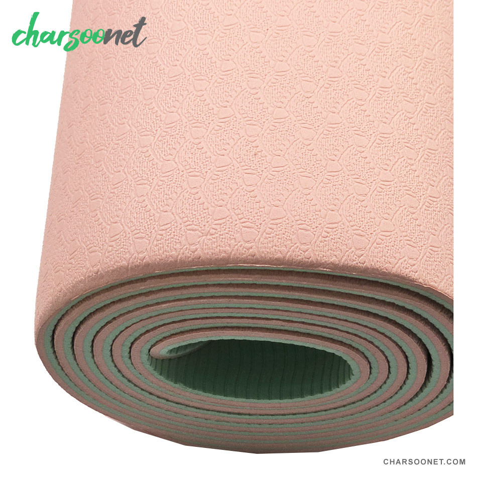 مت یوگا ۶میلی متری TPE دورنگ