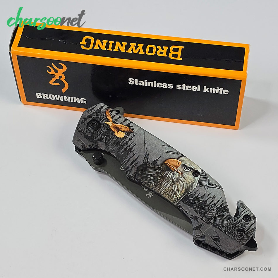 چاقوی تاشو سفری براونینگ Eagle lng مدل FA18-1