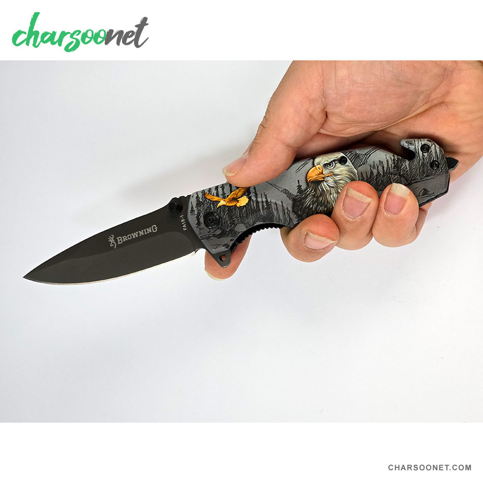 چاقوی تاشو سفری براونینگ Eagle lng مدل FA18-1