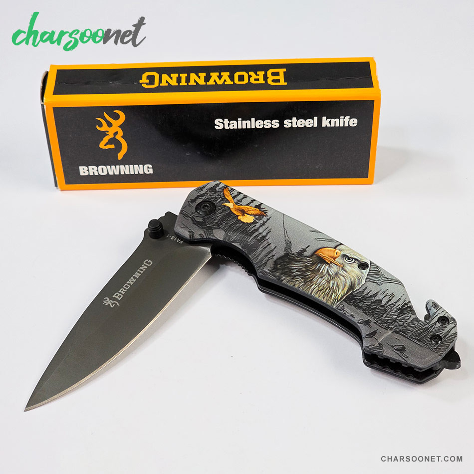 چاقوی تاشو سفری براونینگ Eagle lng مدل FA18-1