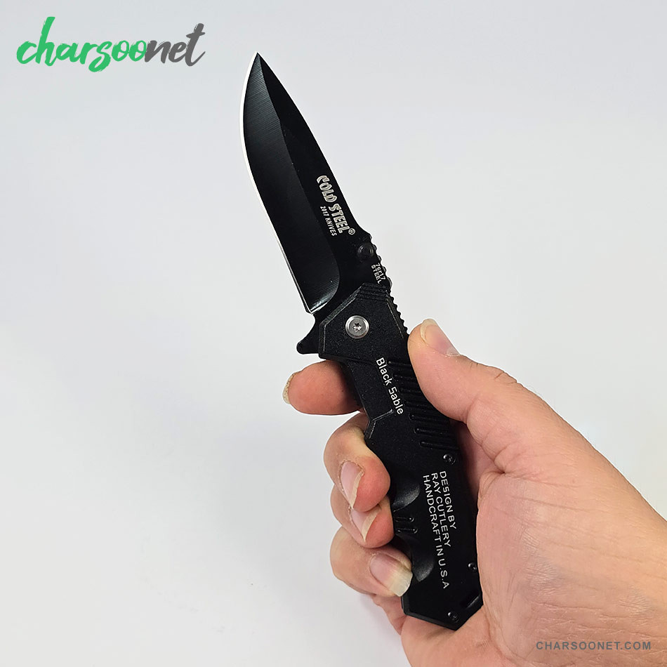 چاقوی تاشو طبیعتگردی Cold Steel Black Saber