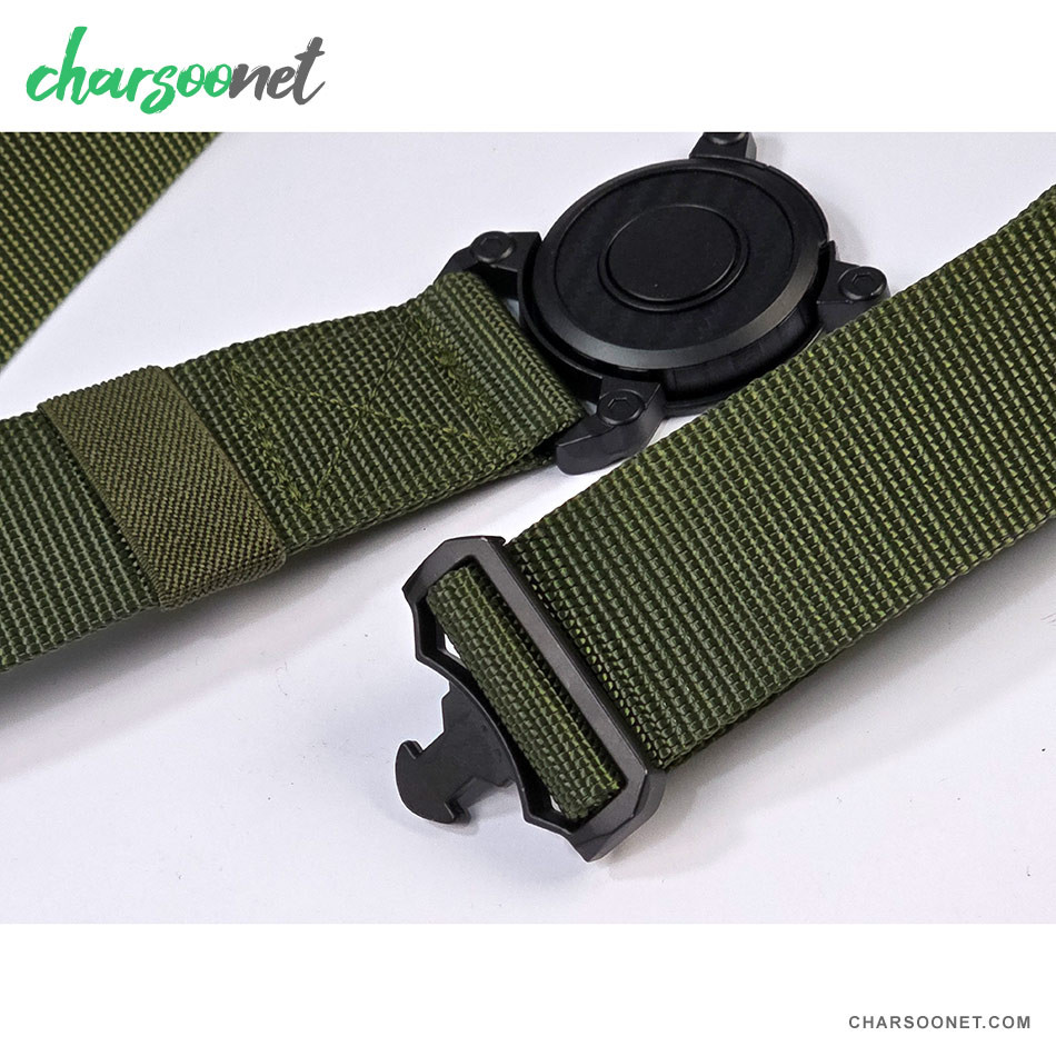 کمربند تاکتیکال برزنتی دکمه گرد