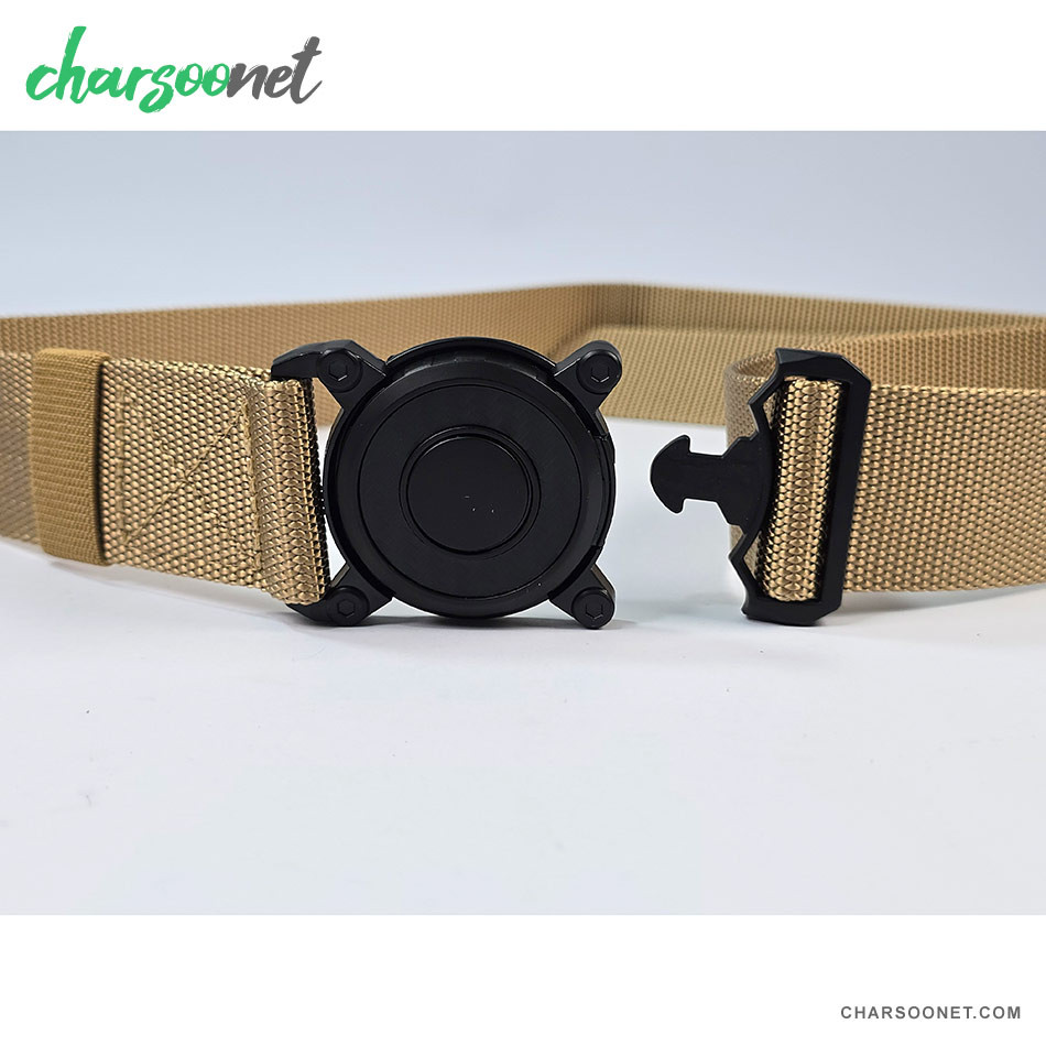 کمربند تاکتیکال برزنتی دکمه گرد