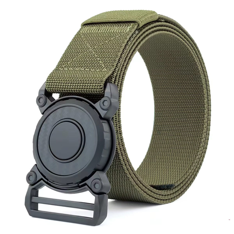 کمربند تاکتیکال برزنتی دکمه گرد