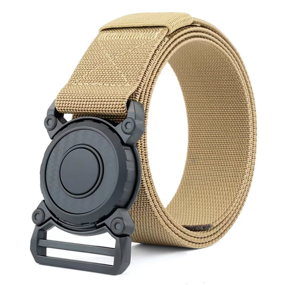 کمربند تاکتیکال برزنتی دکمه گرد