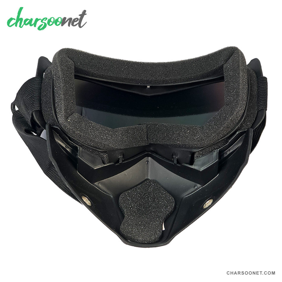 عینک طوفان و موتورسواری فیس دار اصل