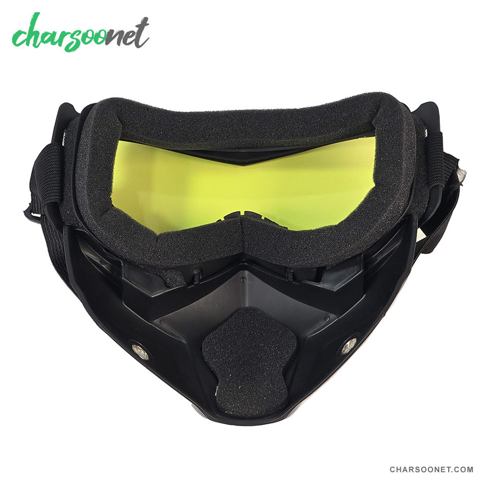 عینک طوفان و موتورسواری فیس دار اصل