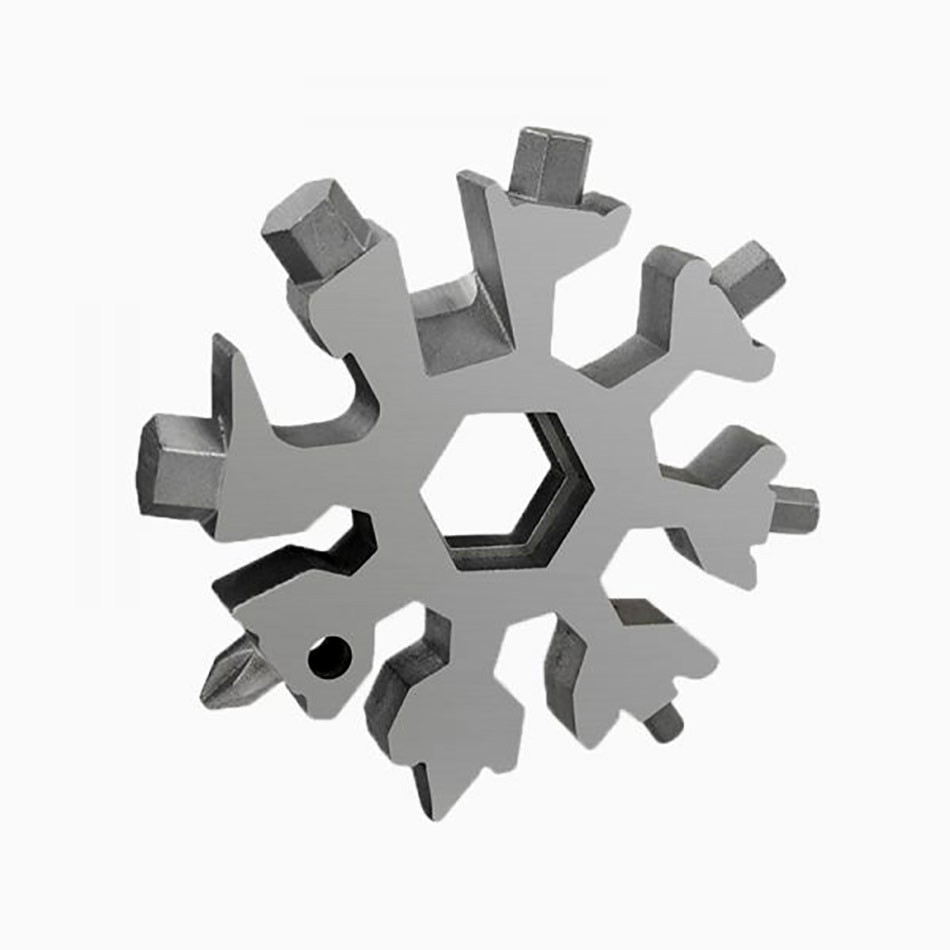 آچار ۱۸ کاره جیبی ضدزنگ مدل دانه برف