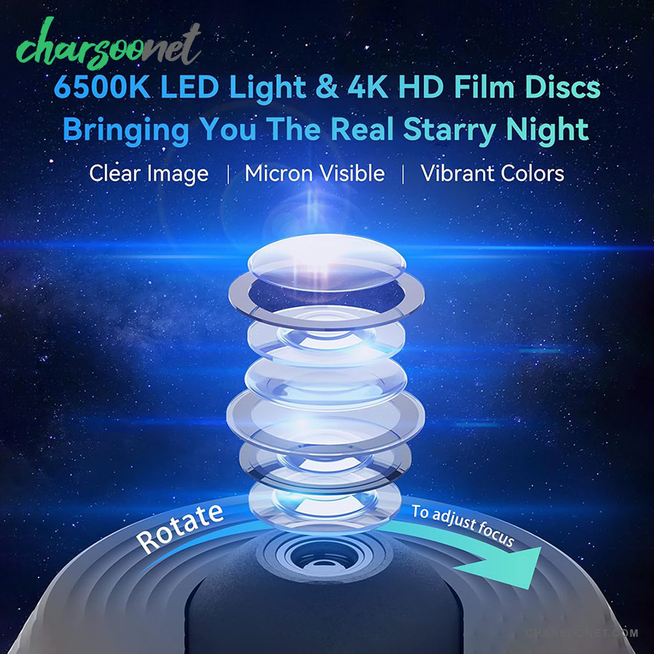 پروژکتور کهکشانی همراه 12 دیسک فیلم HD