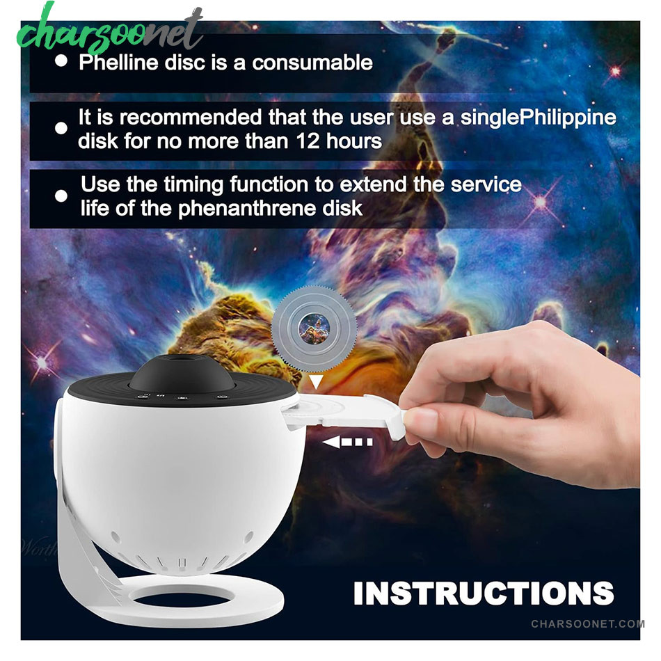 پروژکتور کهکشانی همراه 12 دیسک فیلم HD