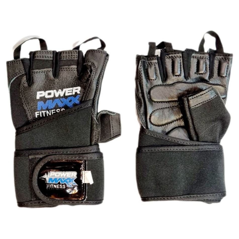 دستکش ورزشی نیم انگشتی مچدار Power Max