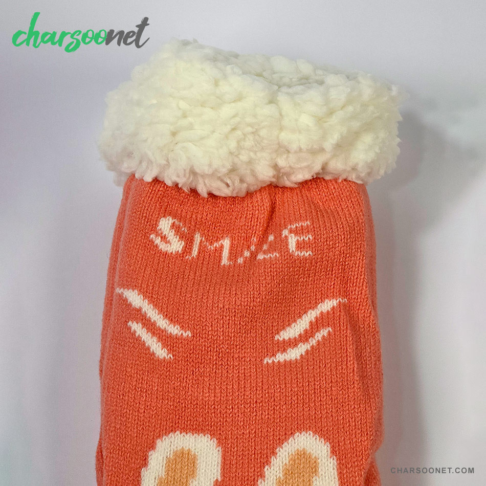 پاپوش کریسمسی کف استپ دار داخل خز فری سایز