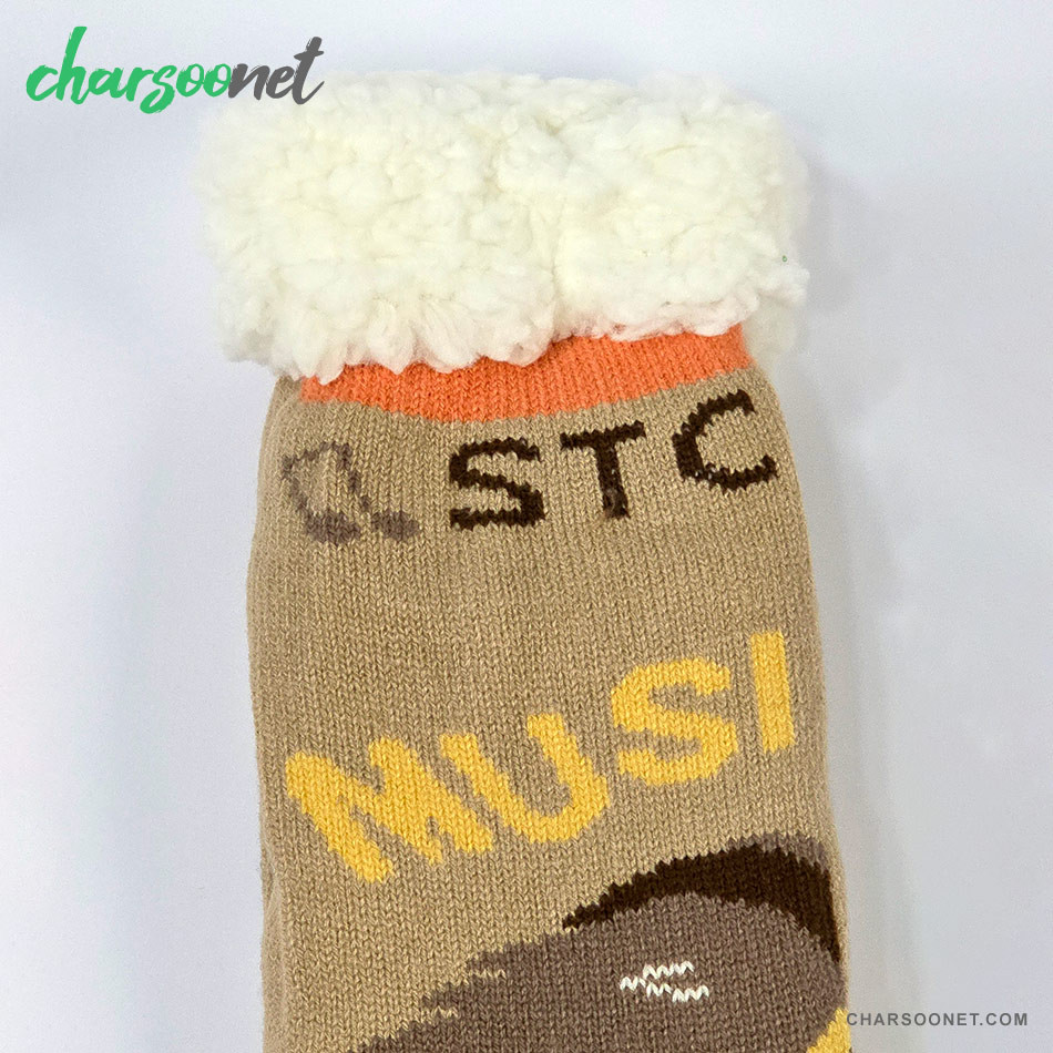 پاپوش کریسمسی کف استپ دار داخل خز فری سایز