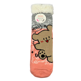 پاپوش کریسمسی کف استپ دار داخل خز فری سایز