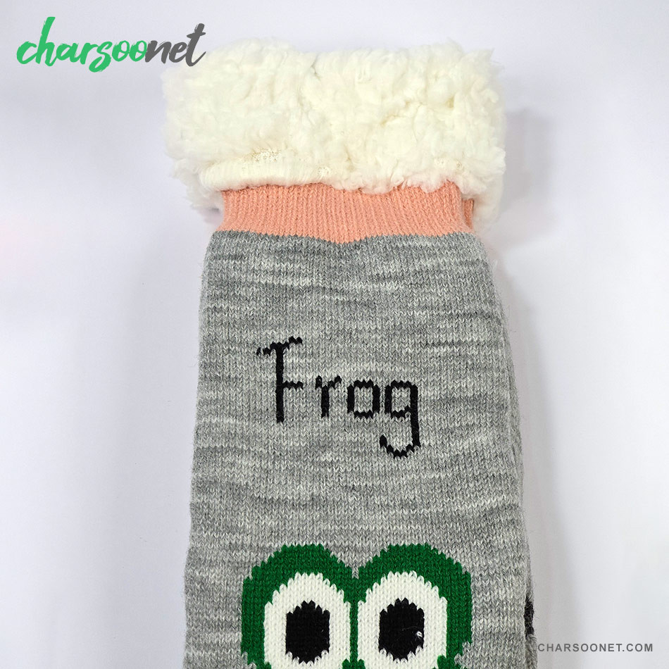 جوراب دولایه داخل خز کف استپ دار فری سایز