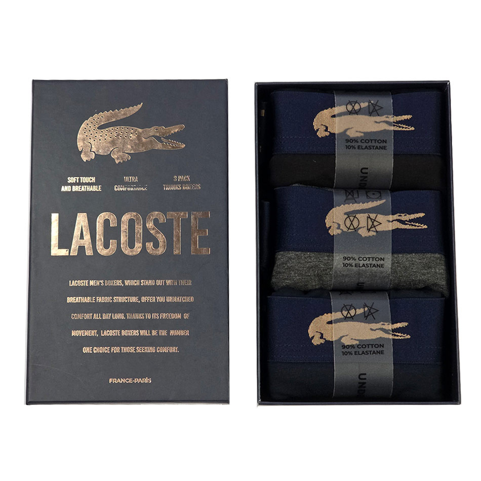 پک سه عددی شورت مردانه پادار لاگوست Lacoste
