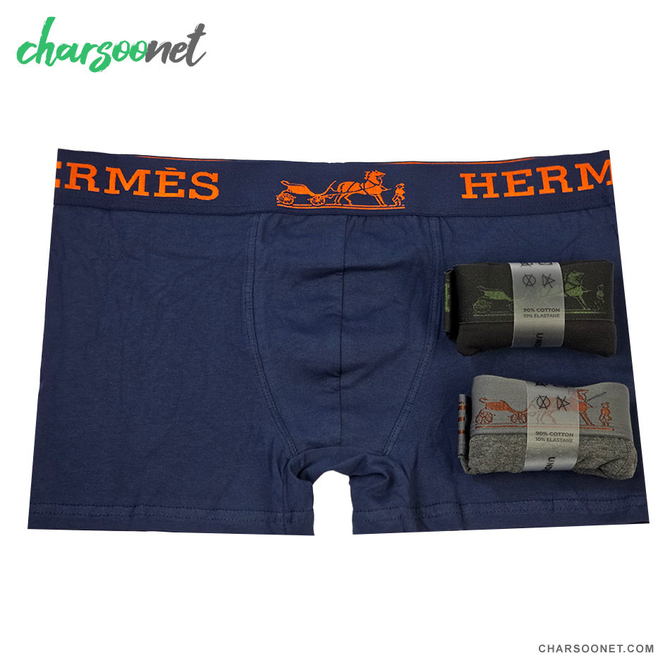 پک سه عددی شورت مردانه پادار هرمس Hermes