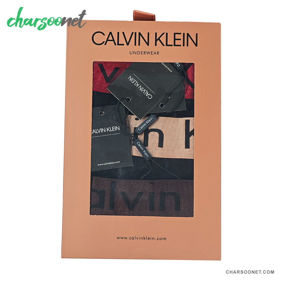 پک سه عددی شورت مردانه پادار نخ پنبه کلوین کلاین