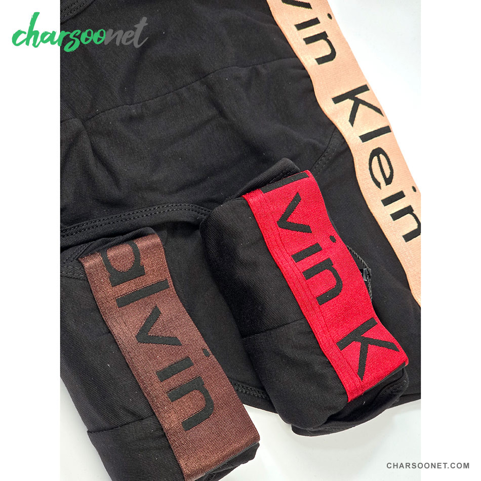 پک سه عددی شورت مردانه پادار نخ پنبه کلوین کلاین