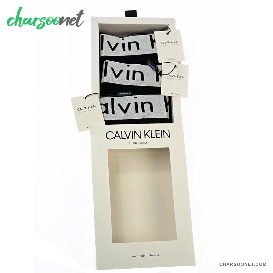 پک سه عددی شورت مردانه پادار نخ پنبه کلوین کلاین