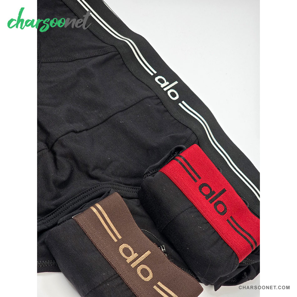 پک سه عددی شورت مردانه پادار نخ پنبه الو alo