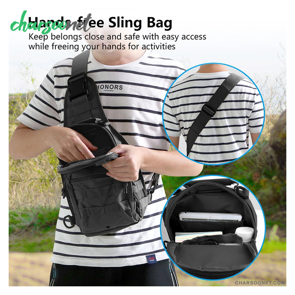 کیف دوشی تک شانه تاکتیکال چندمنظوره مدل Sling Tactical Bag