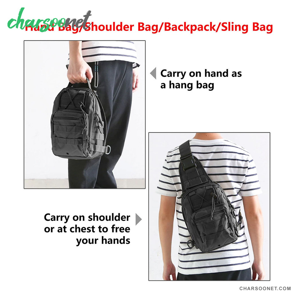 کیف دوشی تک شانه تاکتیکال چندمنظوره مدل Sling Tactical Bag