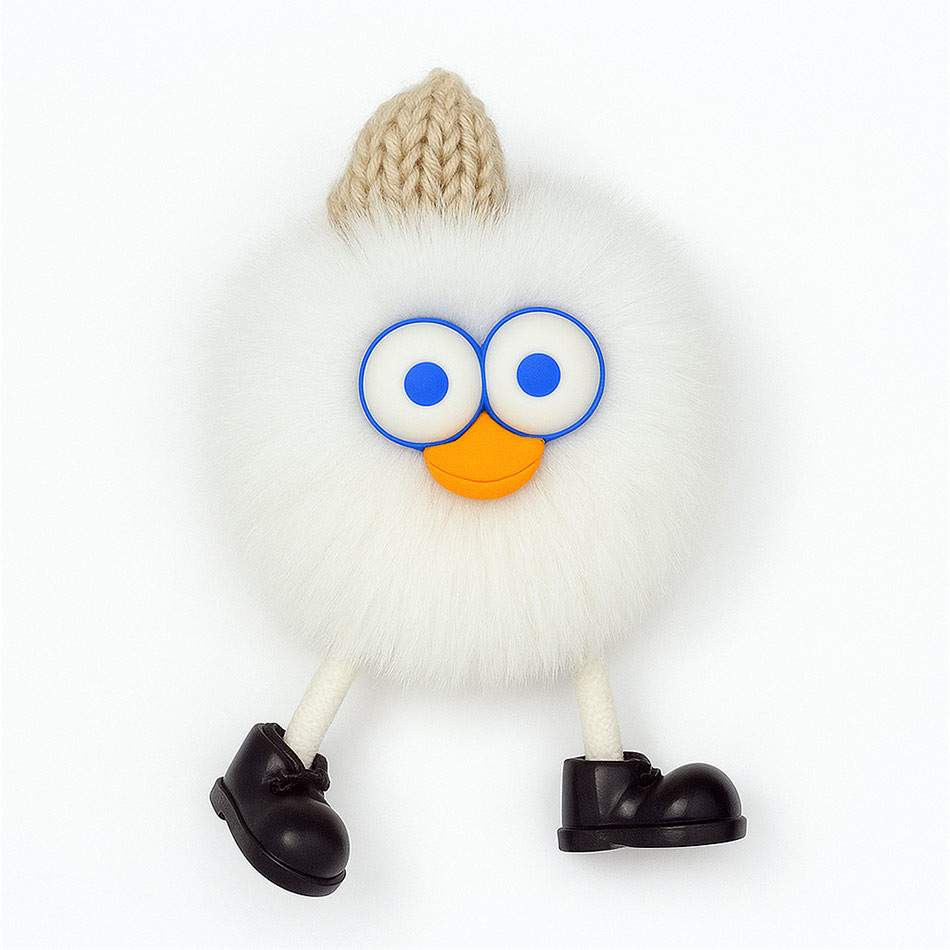 آویز کلید عروسکی اردک مناسب کیف و کوله