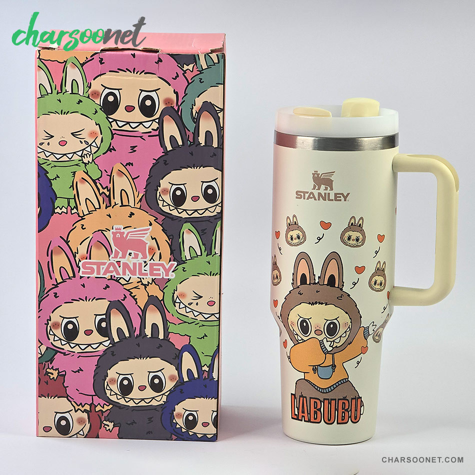 تراول ماگ 1180 میلی لیتری استنلی طرح لبوبو Quencher H2.0 FlowState