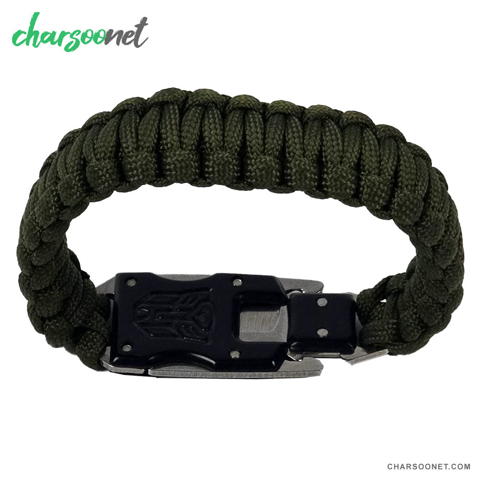 دستبند پاراکورد و کمپینگ حرفه ای چاقودار ضدزنگ