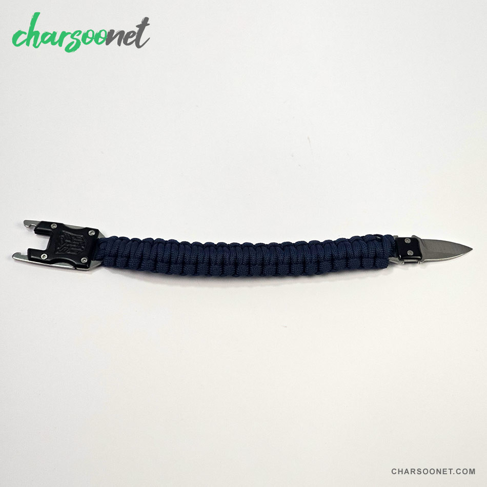 دستبند پاراکورد و کمپینگ حرفه ای چاقودار ضدزنگ