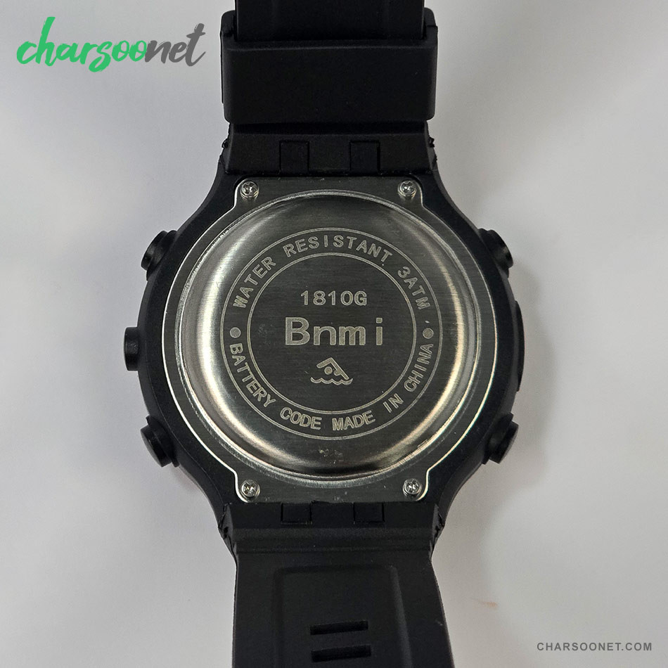 ساعت مچی دیجیتال اسپرت ضدآب بنمی Bnm i مدل ۱۸۱۰G بند مشکی