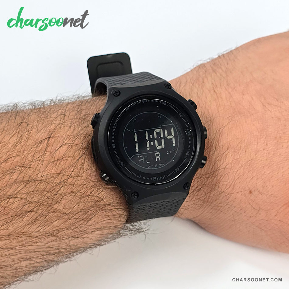 ساعت مچی دیجیتال اسپرت ضدآب بنمی Bnm i مدل ۱۸۱۰G بند مشکی