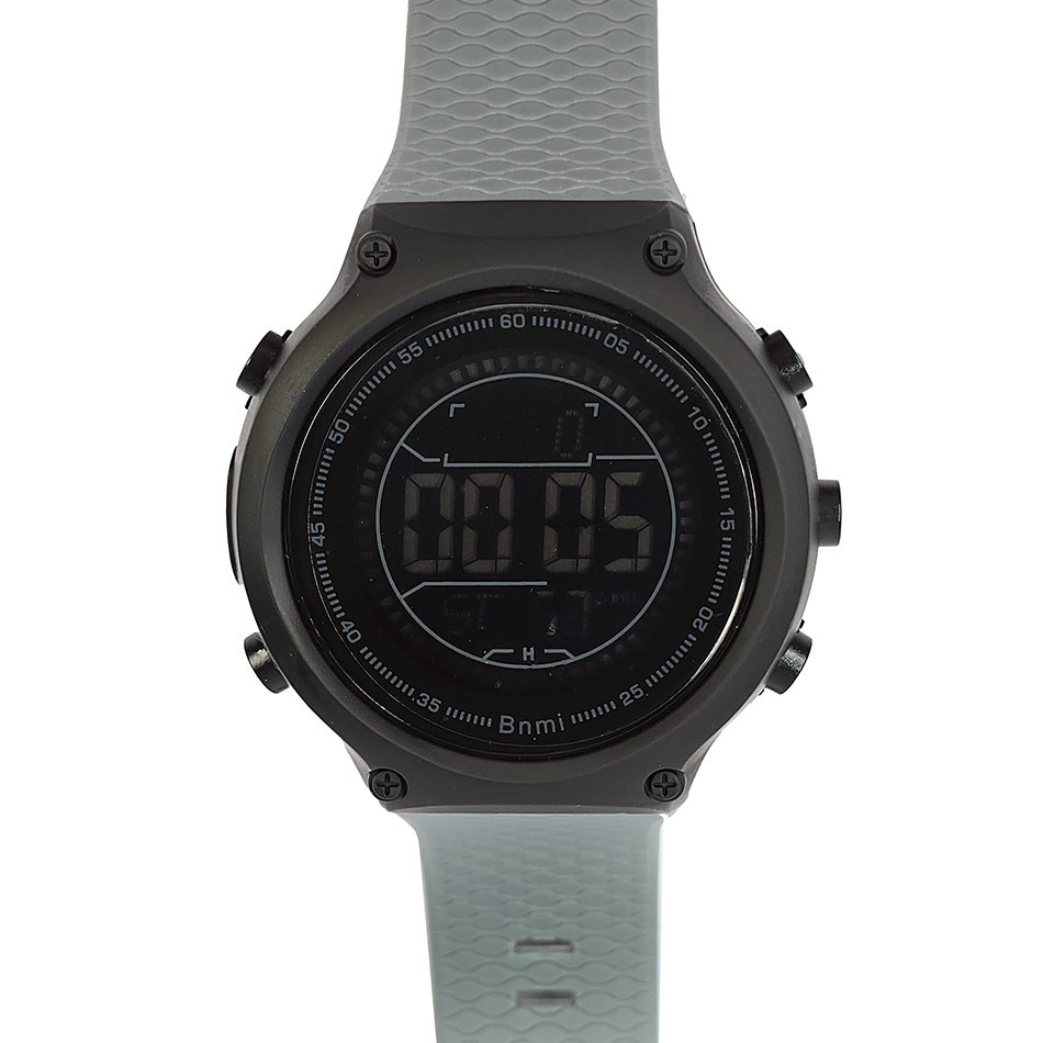 ساعت مچی دیجیتال بنمی Bnm i مدل 1810G ضدآب بند طوسی