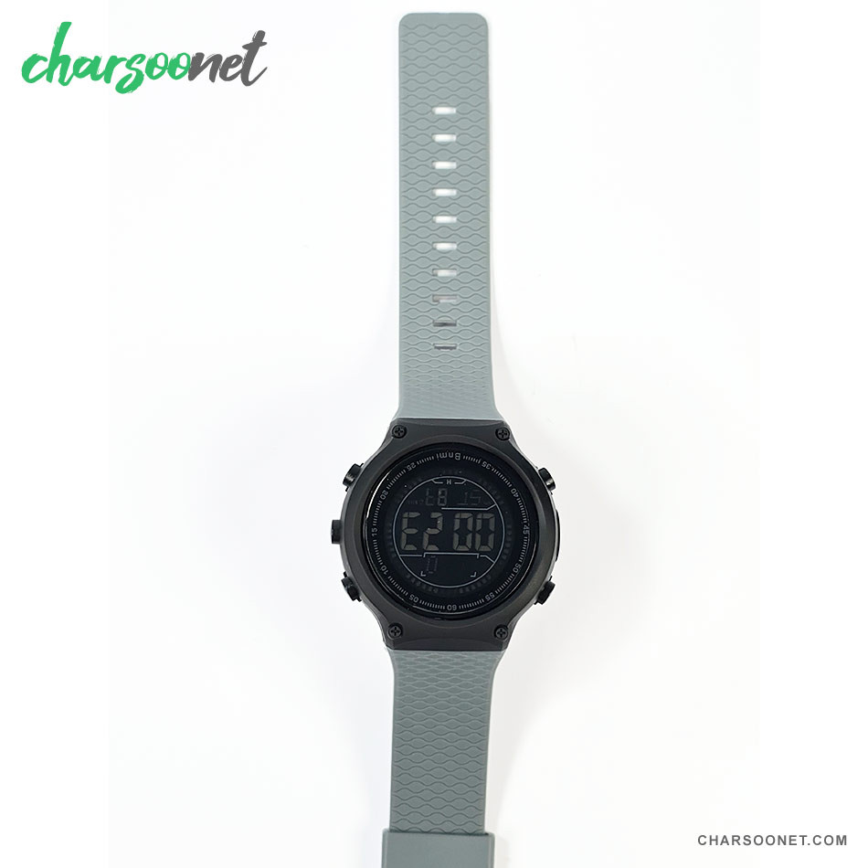 ساعت مچی دیجیتال بنمی Bnm i مدل 1810G ضدآب بند طوسی