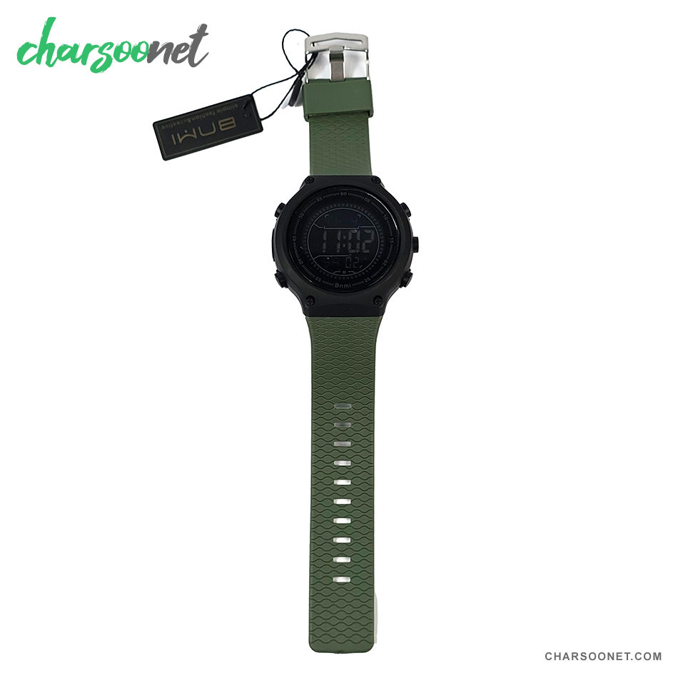 ساعت مچی دیجیتال بنمی Bnm i مدل 1810G ضدآب بند سبز