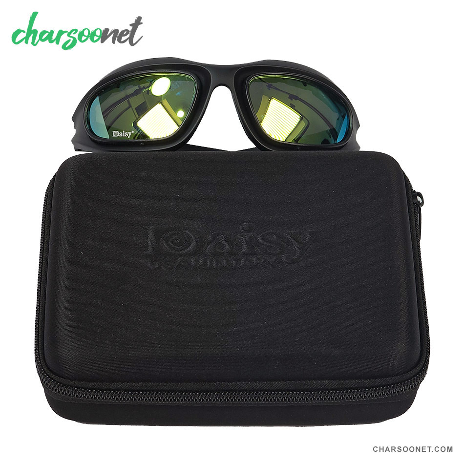 عینک ورزشی دایزی Daisy چندلنزه پلاریزه و UV400 مناسب کوهنوردی و رانندگی و دوچرخه سواری