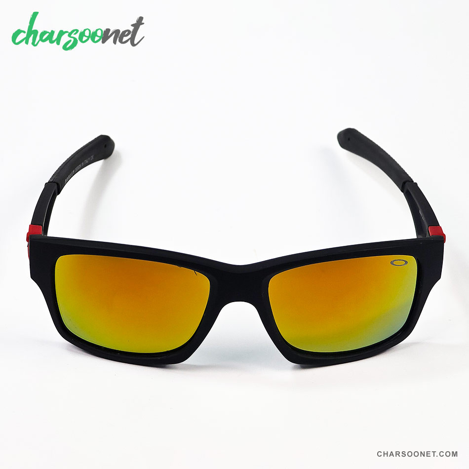 عینک آفتابی اوکلی زنانه و مردانه مدل 8002 Oakley لنز طلایی