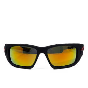 نمای روبه‌روی عینک اوکلی Straight Jacket با پوشش کامل چشم و فریم مشکی مات