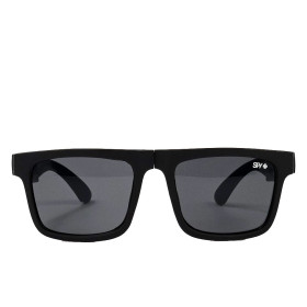 عینک تاشوی آفتابی اسپای پلاس SPY+ Fold فریم مشکی مات، لوگو قرمز و لنز Happy Grey