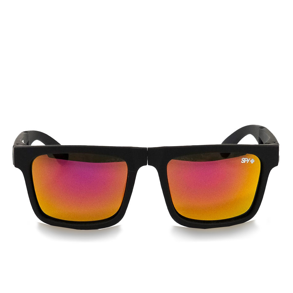 عینک تاشوی آفتابی اسپای پلاس SPY+ Fold با لنز آینه ای قرمز و محافظ یووی