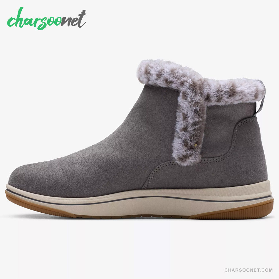 بوت زنانه کلارکس Clarks Cloudsteppers Faux Fur