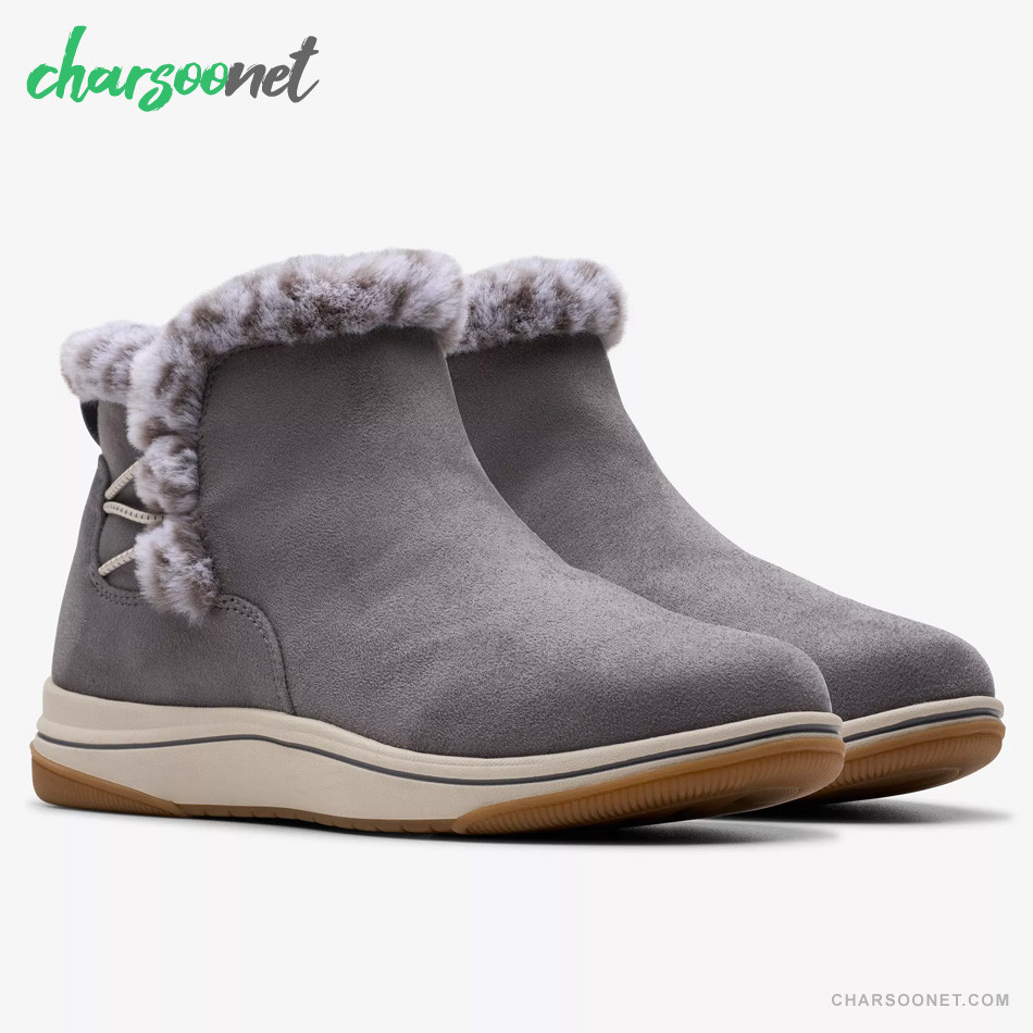 بوت زنانه کلارکس Clarks Cloudsteppers Faux Fur